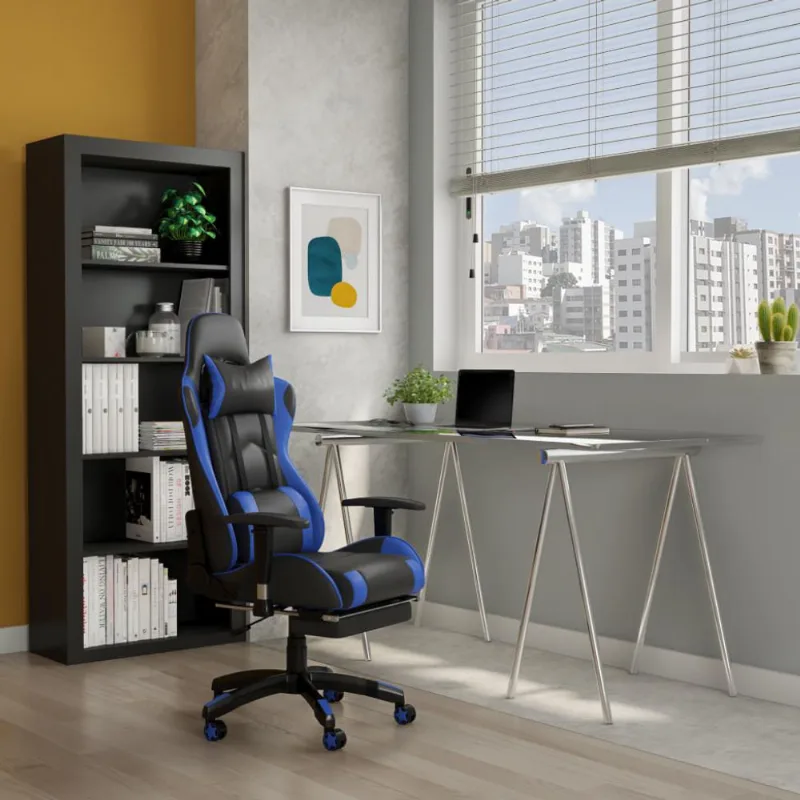 Cadeira Gamer Z Seven Preta e Azul