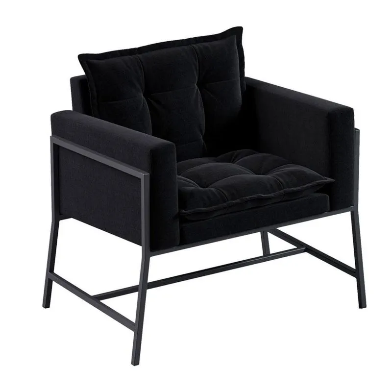 Poltrona Nixon Suede Preto