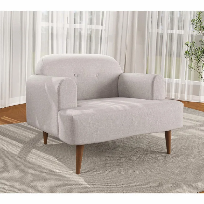 Poltrona Kiev Linho Cru