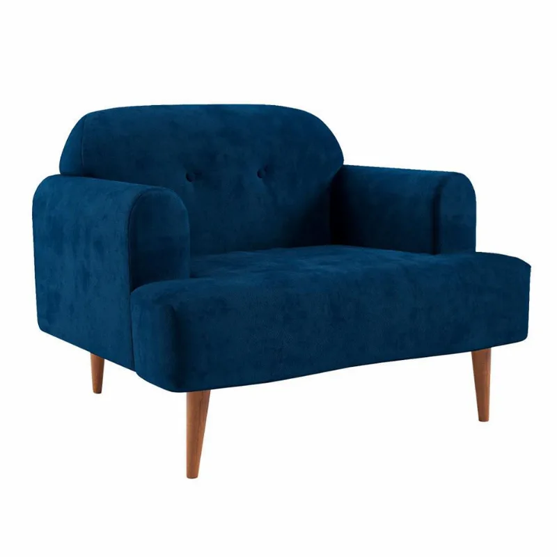 Poltrona Kiev Velosuede Azul Marinho