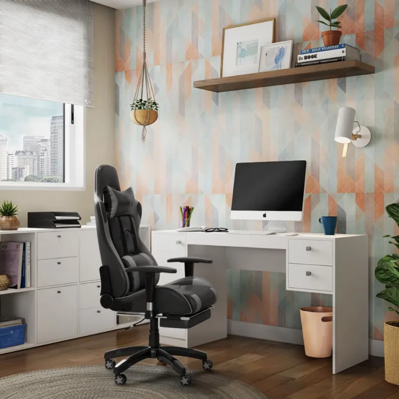 Cadeira Gamer C Four Preta e Cinza