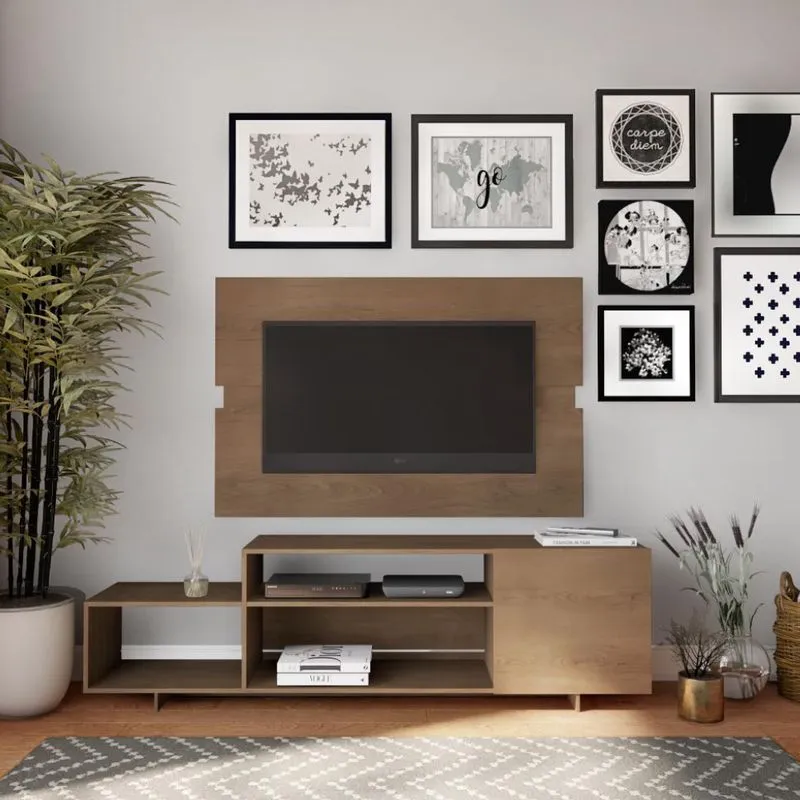 Rack com Painel para TV até 45 Polegadas Antonieta Carvalho 180 cm