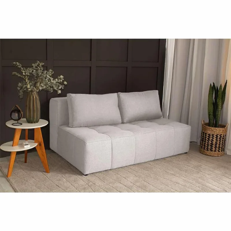 Sofá 2 Lugares Modular Soho Linho Cru