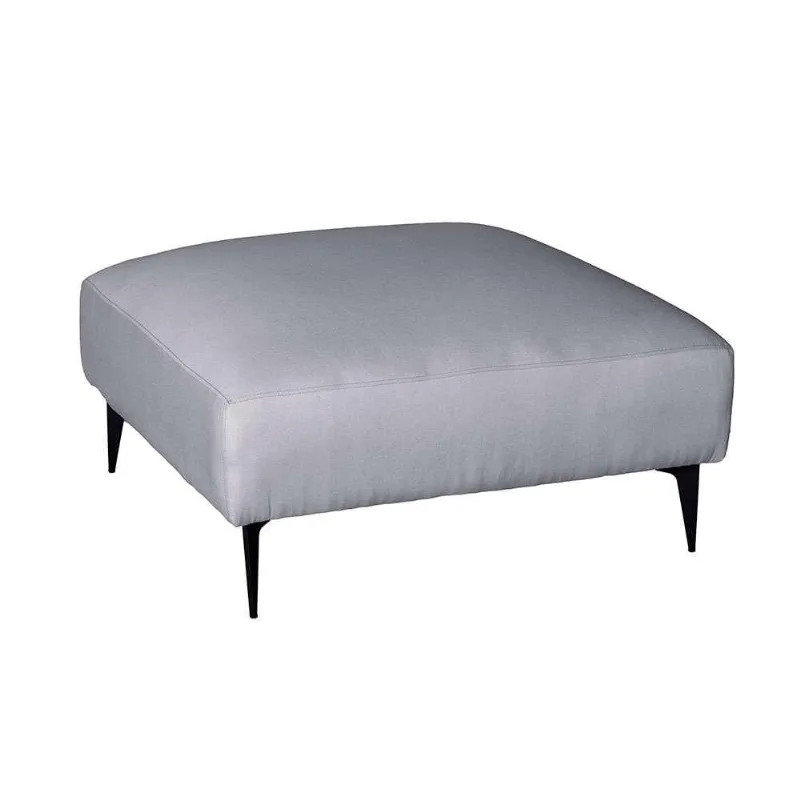 Puff Unne Linho Cinza 85cm