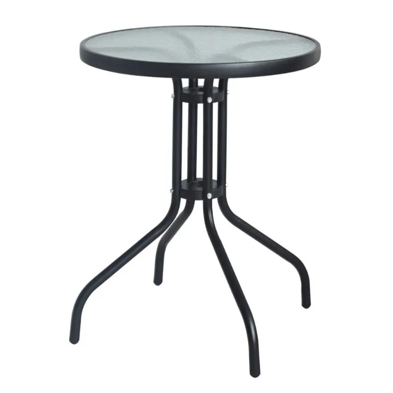 Mesa Redonda De Jardim Rio Preta 60 Cm - Mobly
