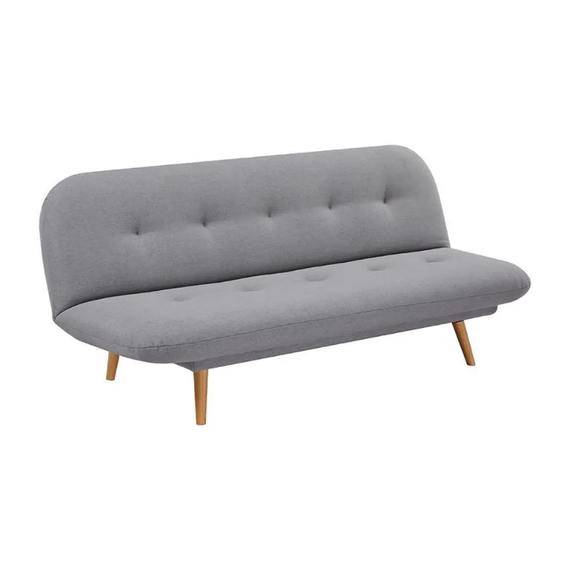 Sofá-Cama 3 Lugares Albano Cinza Claro