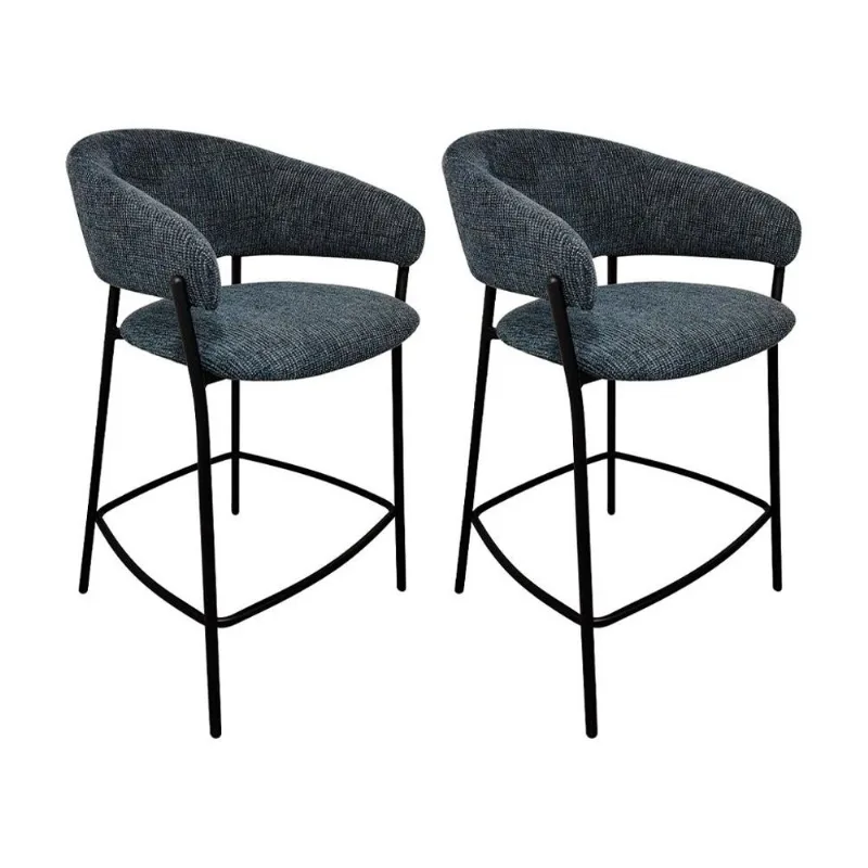 Conjunto com 2 Banquetas Fixas Leone Jeans
