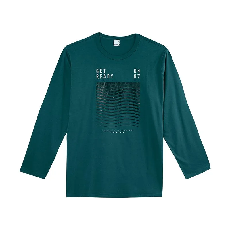 Camiseta Plus Size Masculina Meia Estação Com Estampa Frontal P/XGG - 1000078636-VERDE-XGG