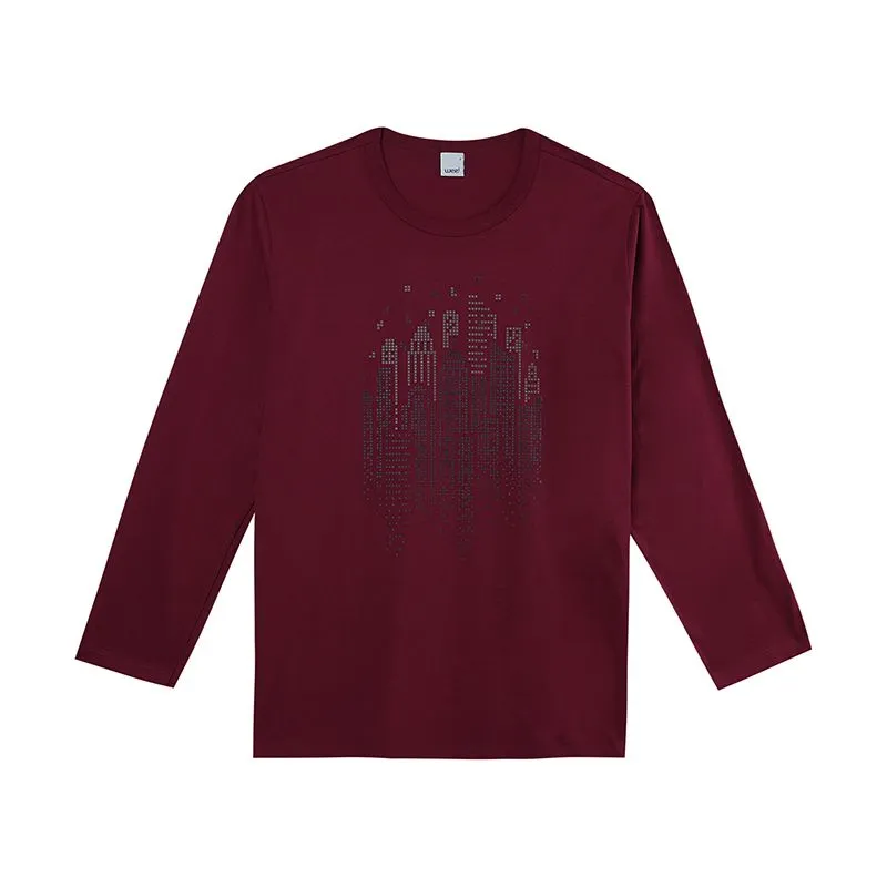 Camiseta Plus Size Masculina Meia Estação Com Estampa Frontal P/XGG - 1000078636-BORDO-M