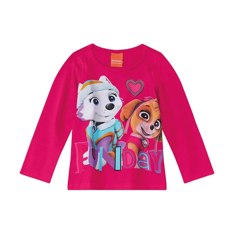 Blusa Infantil Menina Meia Estação Com Estampa Patrulha Canina ® 1/3 - 1000078498-PINK ROSA-1