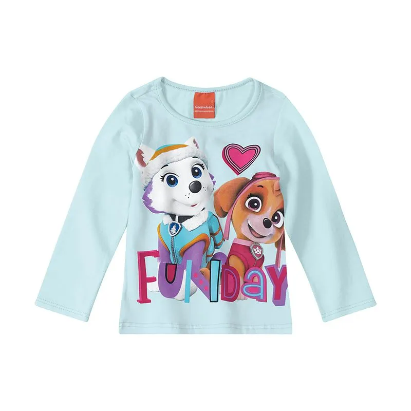 Blusa Infantil Menina Meia Estação Com Estampa Patrulha Canina ® 1/3 - 1000078498-AZUL-3