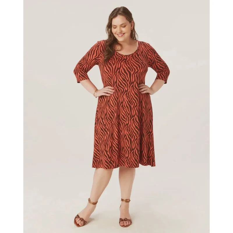 Vestido Curto Plus Size Malwee Wee