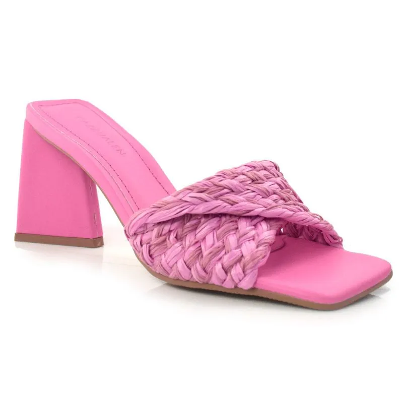 Tamanco Feminino com Salto Cone Cazzualen Rosa 3948-69022 35