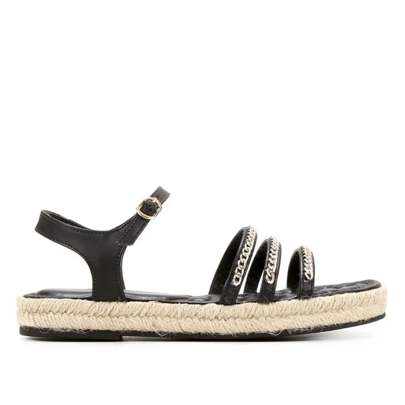 Sandália Studio Ana Paula Flatform Feminina - Feminino - Preto