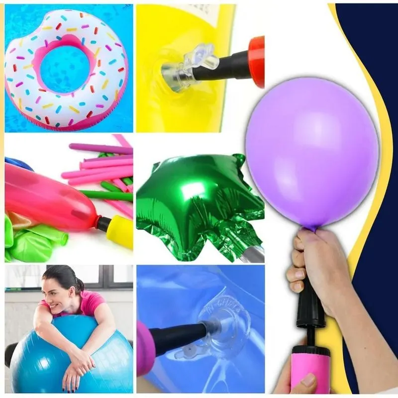 Bomba De Encher Bexiga Balão - Manual - Inflador Bexiga Cor