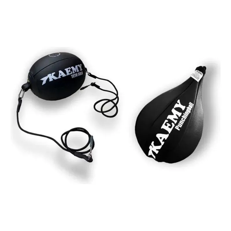 3x Bola Teto Solo E Pusching Ball Cor Preto