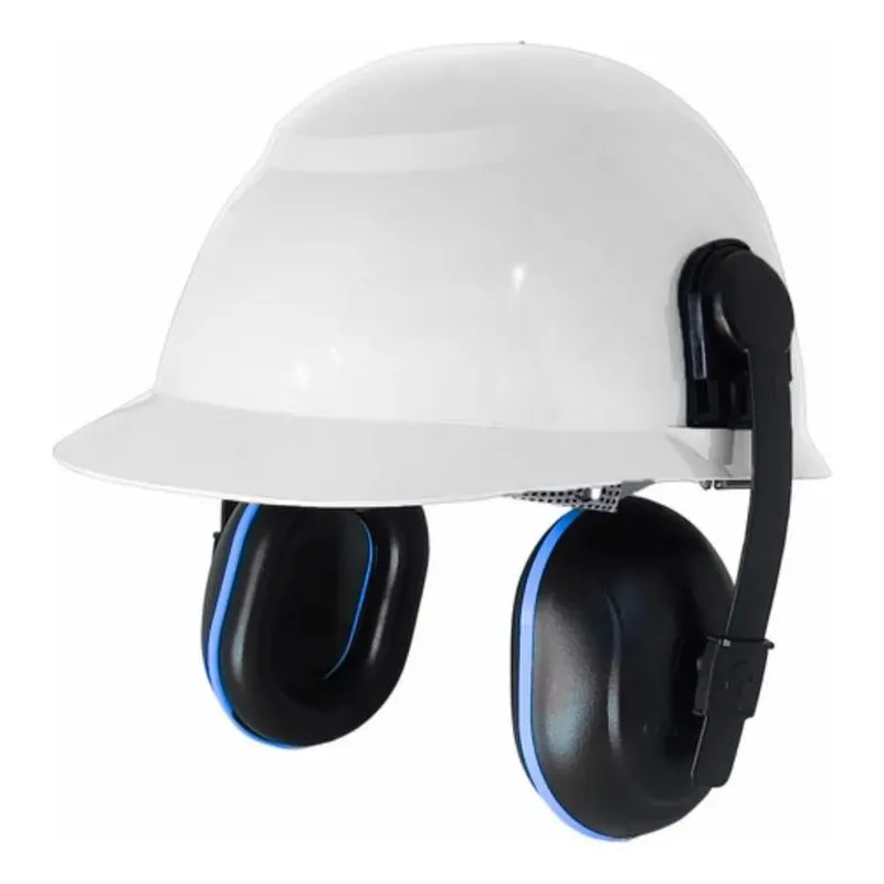 3x Capacete De Segurança + Abafador De Ruidos Concha + Jugul