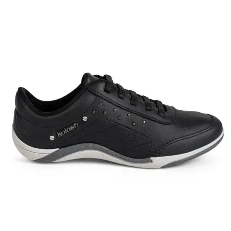 Tênis Feminino Kolosh Hades Preto Strass Casual 38
