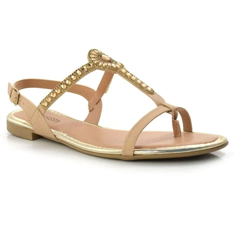 Sandalia Rasteira Feminina Mississipi Amarelo Q4811 38