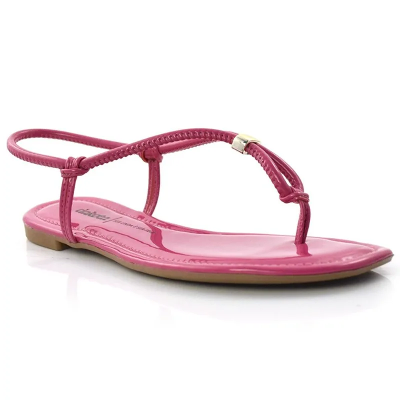 Sandália Rasteira Feminina Dakota Rosa Z8481 35