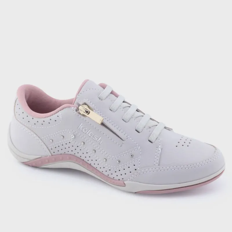 Sapatênis Feminino Kolosh C1299 Zíper Lateral e Micro Furos