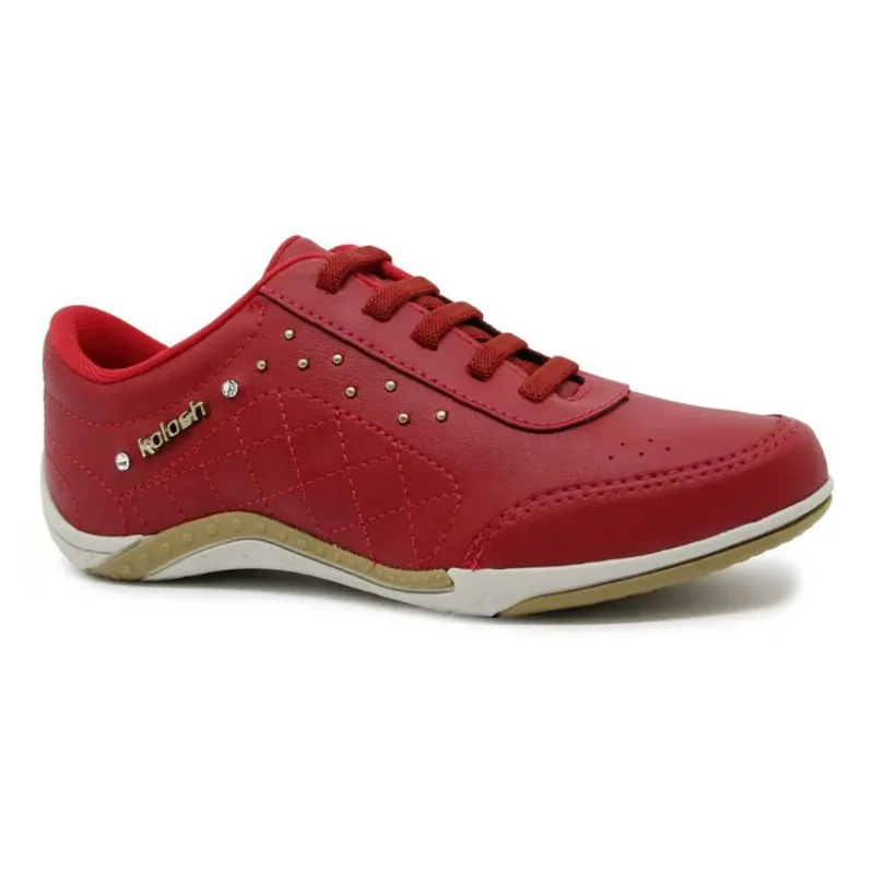 Tênis Casual Kolosh Mali Vermelho Feminino 39