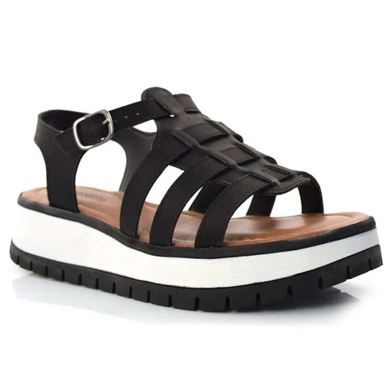 Sandália Flat Feminina Mississipi Preto Q5172 34