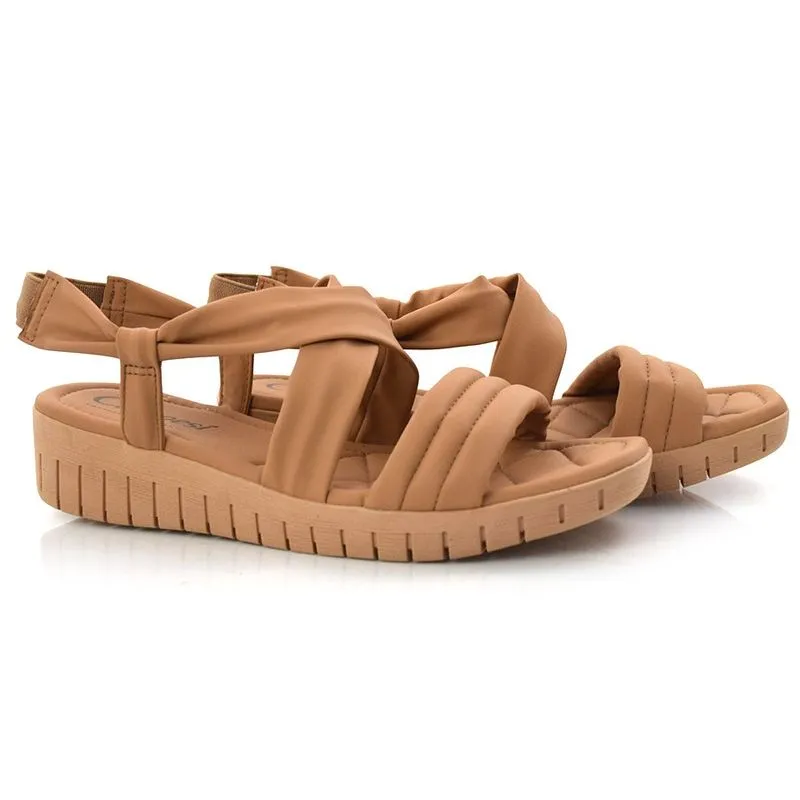 Sandália Flat Anabela Campesí Marrom L8272 39