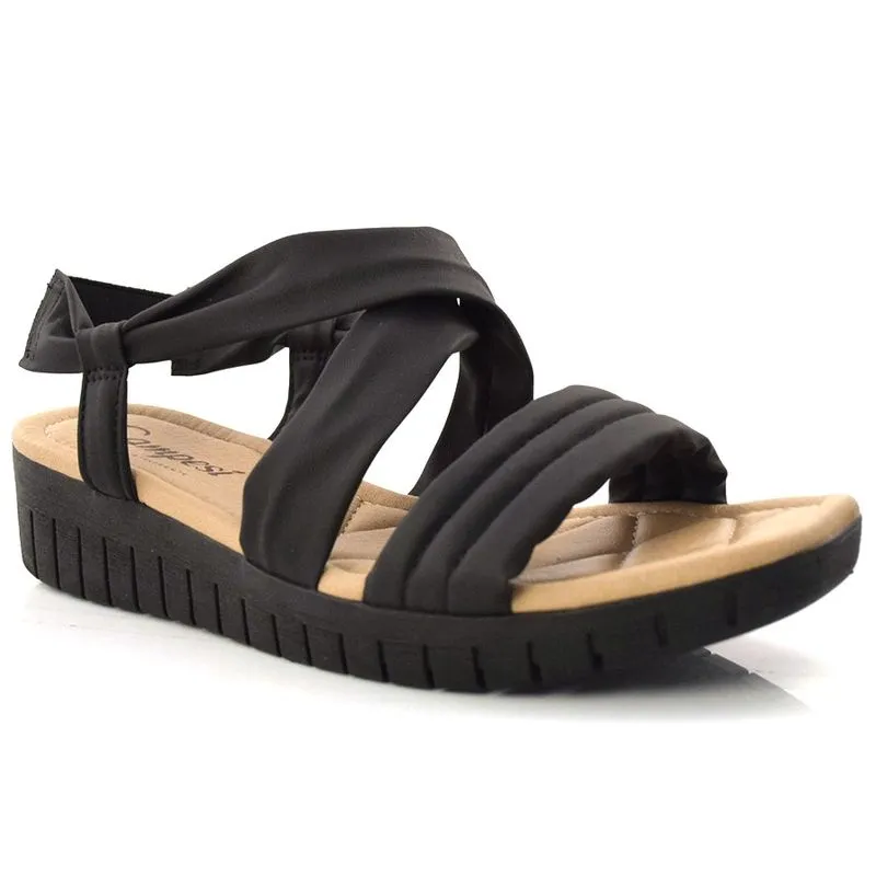 Sandália Flat Anabela Campesí Preto L8272 34