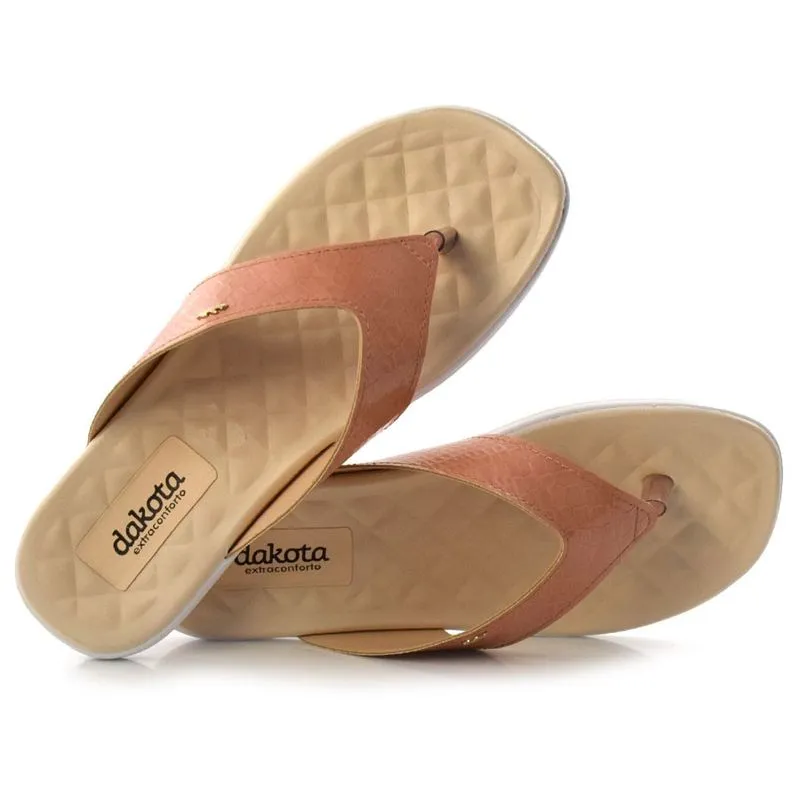 Tamanco Rasteira Feminino Dakota Marrom Z8522 37