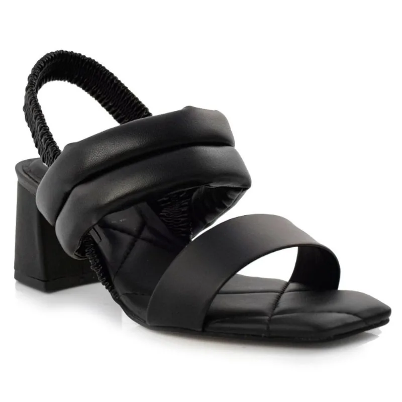 Sandália Feminina com Salto Bloco Tanara Preto T5522 35