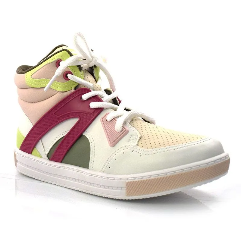 Tênis de Cano Alto Feminino Dakota Creme G4301 36