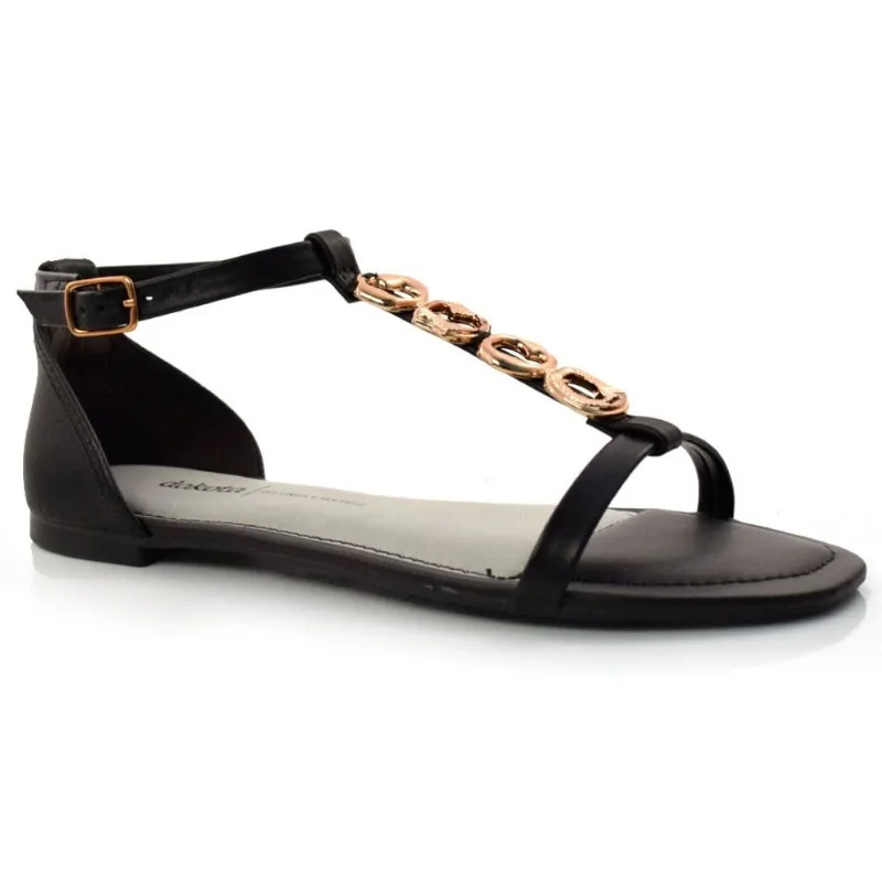 Sandália Rasteira Feminina Dakota Preto Z9173 36