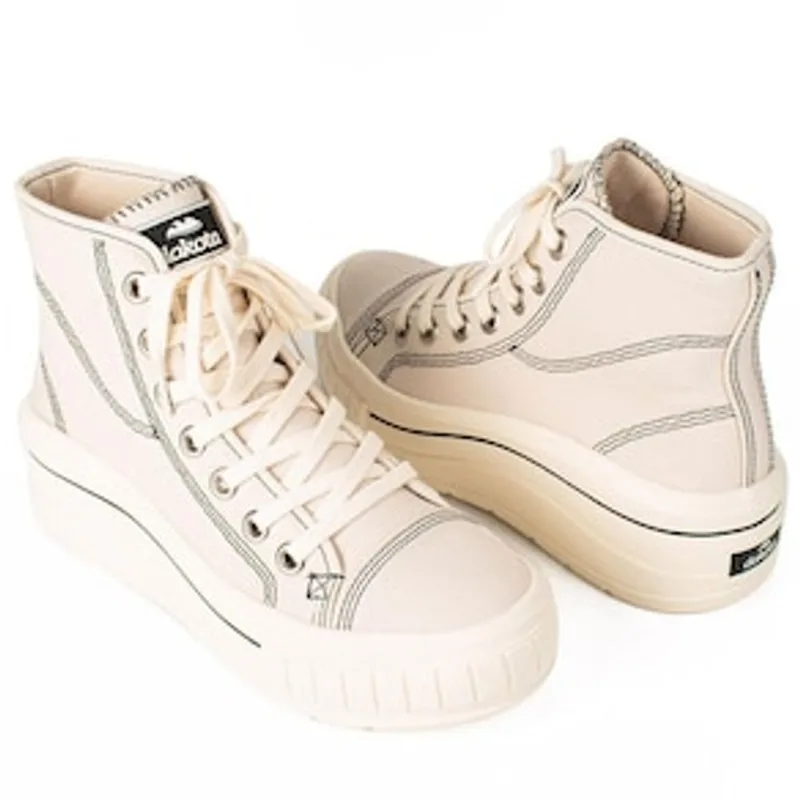 Tênis Feminino Botinha Lona Mov OW G4341-0002 Dakota - Baunilha Baunilha 24