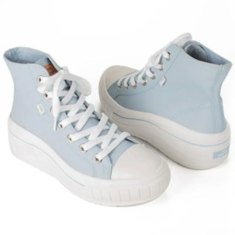 Tênis Feminino Botinha Flatform Vincent G4351-0004 Dakota - Azul 35