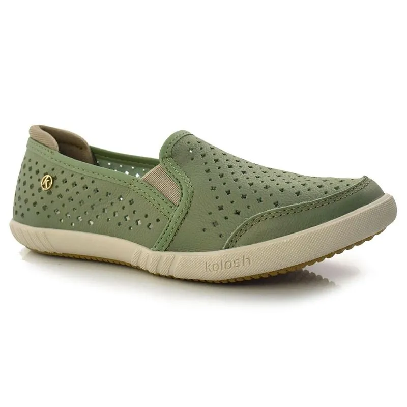 Tênis Feminino Kolosh de Couro Verde C0101B 36