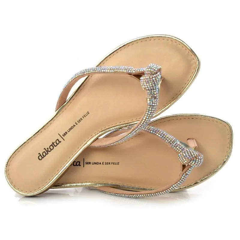 Tamanco Rasteira Feminino Dakota Amarelo Z9381 36