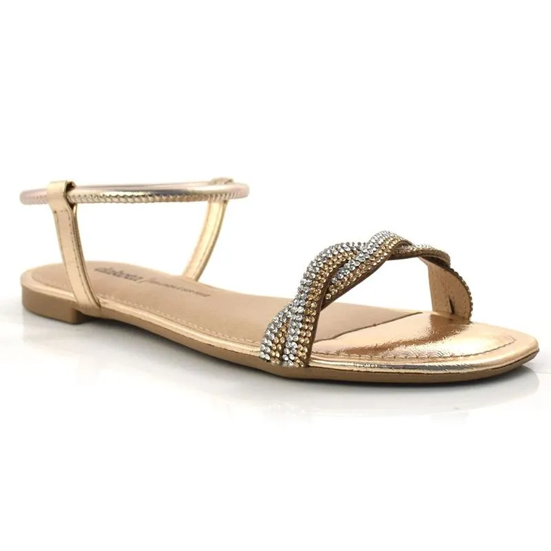 Sandália Rasteira Feminina Dakota Rosa Z9234 39