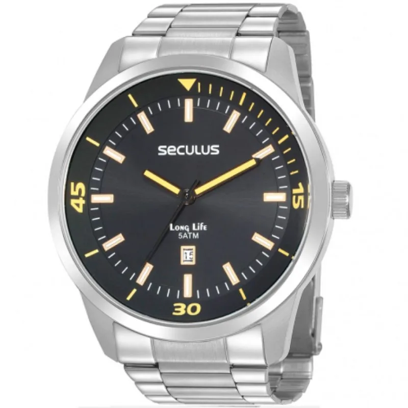 Relógio Seculus Masculino Long Life 20958G0SVNA3
