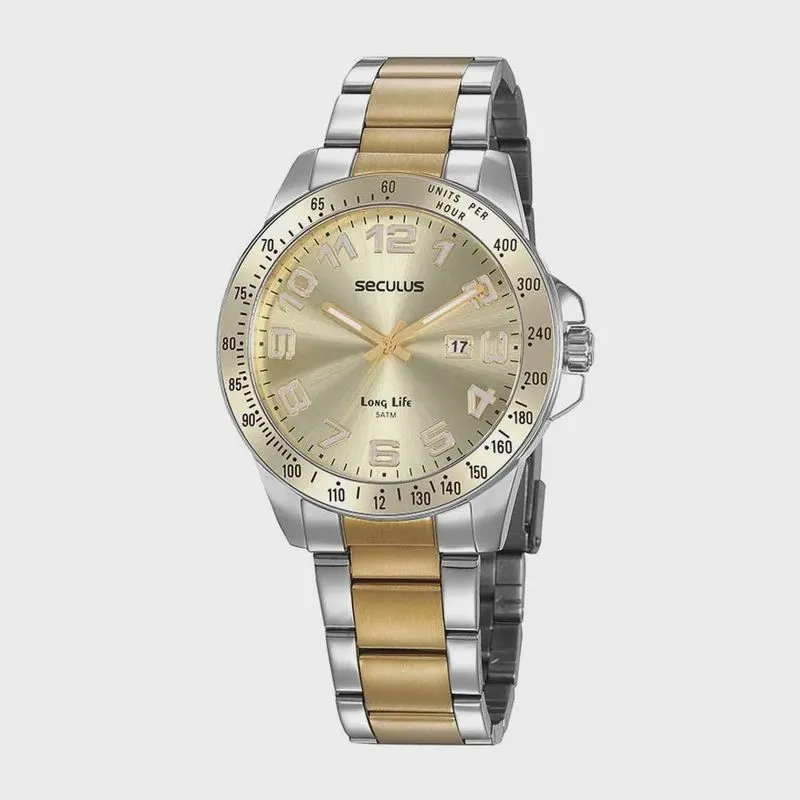 Relógio de Pulso Seculus Long Life Masculino 20854GPSV