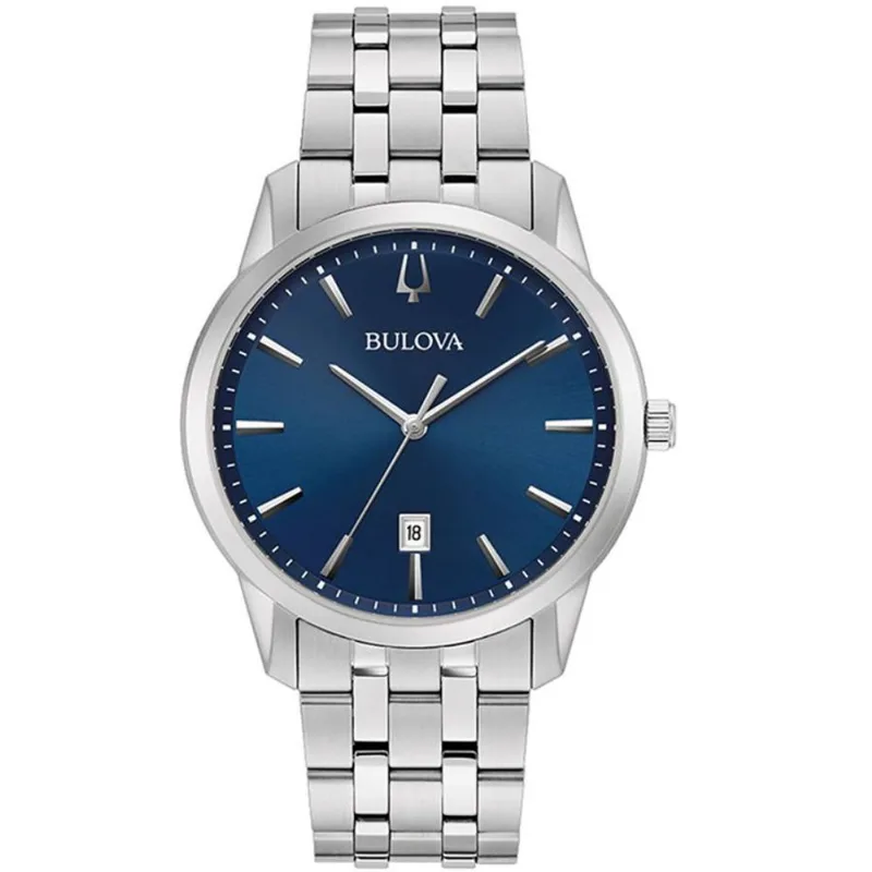 Relógio Bulova Masculino Ref:96b338 Analógico Prateado Slim Classic