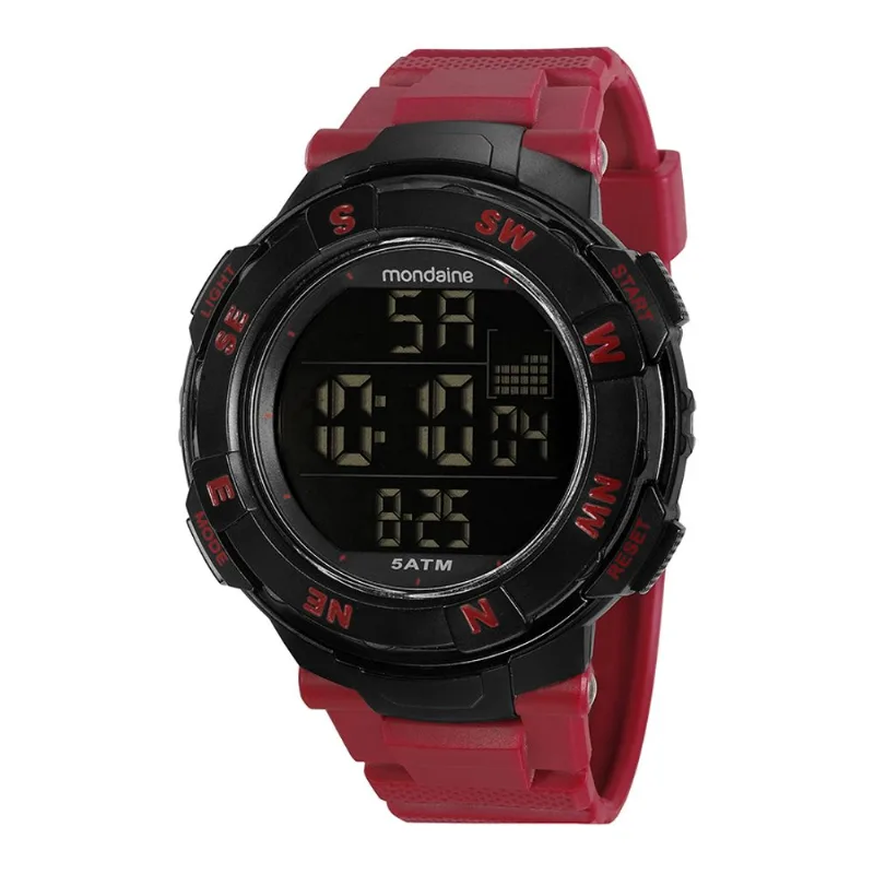Relogio Mondaine Masculino Esporte Vermelho