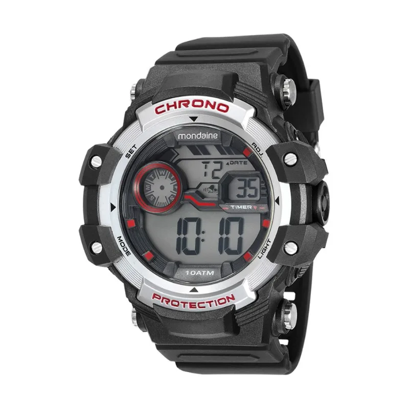 Relógio Mondaine Digital Masculino Big Case54mm 11015G0EVNP1