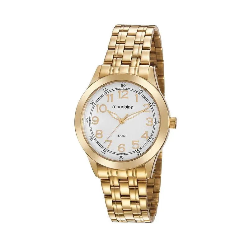 Relógio Feminino Casual Dourado