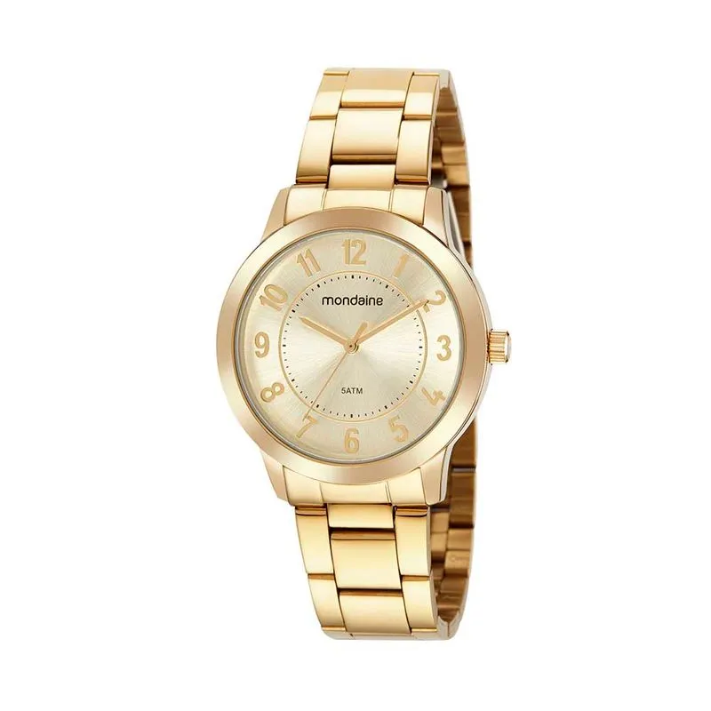 Relógio Feminino Casual Dourado
