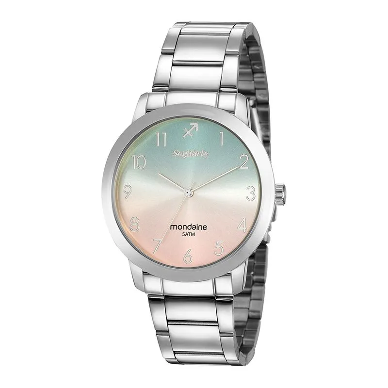 Relógio Feminino Signo Sagitário Prata