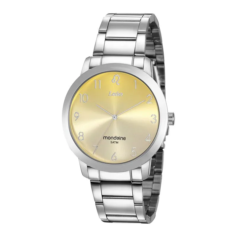 Relógio Feminino Signo Leão Prata