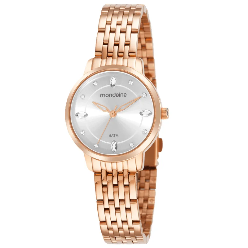Relógio Feminino Social Rose Gold