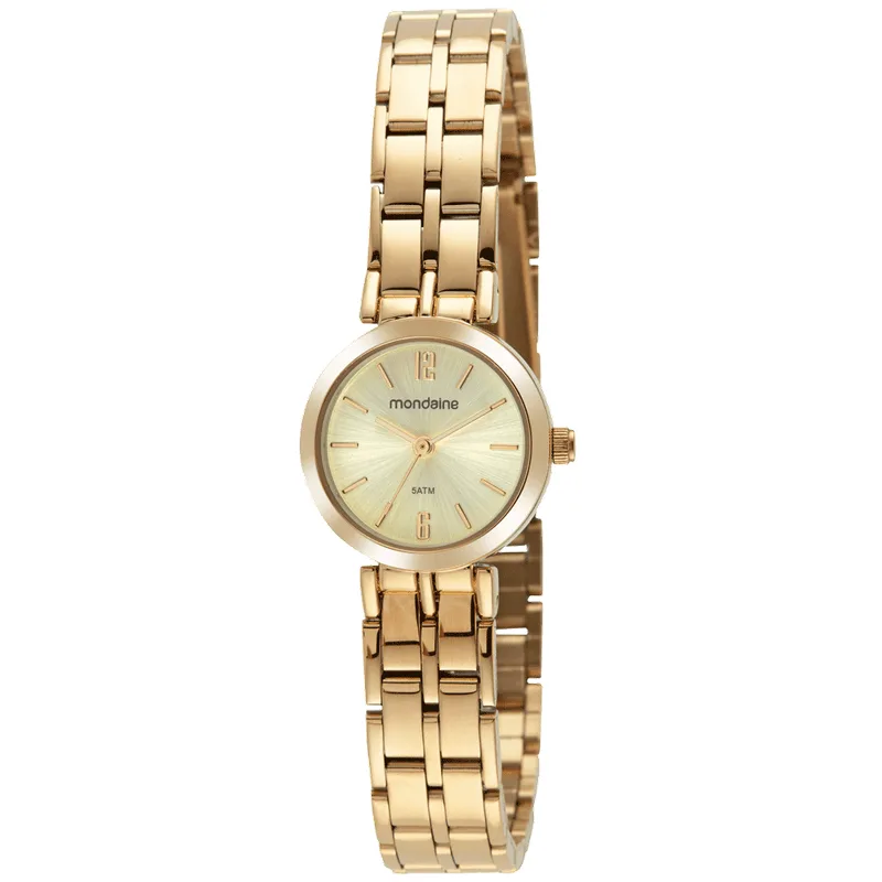 Relógio Feminino Social Dourado