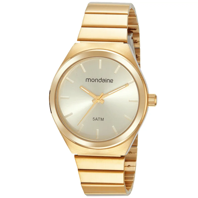 Relógio Feminino Social Dourado
